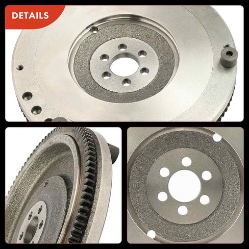 A-Premium Clutch Flywheel Compatible with Toyota Corolla 1992-1997, Celica 1994-1997 & Geo Prizm 1993-1997, 1.6L 1.8L, 6 Bolt Holes, 106 Teeth, Replace# 1340515090 in Kuwait