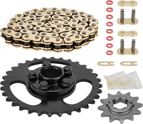 M MATI 60L X-Ring Drive Chain ومجموعة ضرس القيادة لـ Polaris RZR 170 2017-2021 0454771 0454563 0455224 in Kuwait