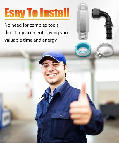 52014739AG Heater Hose Connector Compatible with Dodge Ram 6.7L Cummins 2007.5-2024,Replace 55056966AA 68005253AA 55056711AC(with 10AN Conversion Fitting) in Kuwait