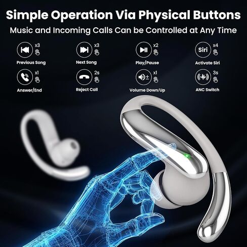 AI Translation Earbuds Real Time 50H Playtime Translator Ear Buds 4-in-1 Wireless Earphones Bluetooth 6.0 Headphones for Travel Business Learning Beige in Kuwait