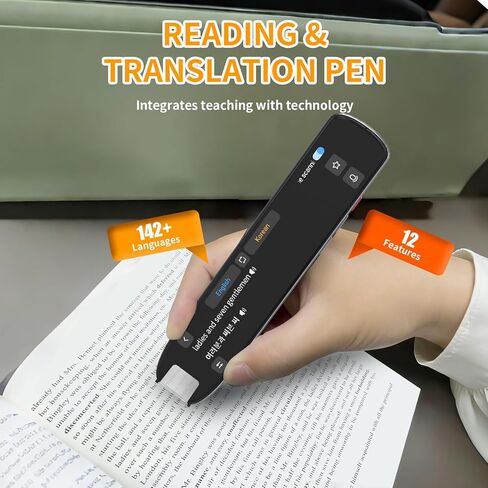قلم ترجمة المسح الضوئي - أدوات عسر القراءة، قلم قراءة الكلام والمسح الضوئي للنص للطلاب، وصعوبات التعلم، ومتعلمي اللغة وكبار السن، 142 عبر الإنترنت / 10 لغات غير متصلة بالإنترنت in Kuwait