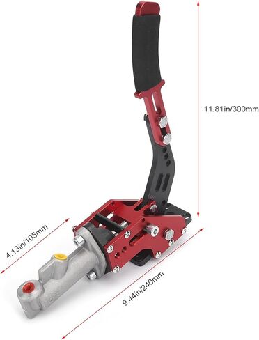 Universal Hydraulic Handbrake, Racing Handbrake Aluminum Red with Sponge Wrapped Handle, Adjustable Preload, for Drift Racing Cars in Kuwait