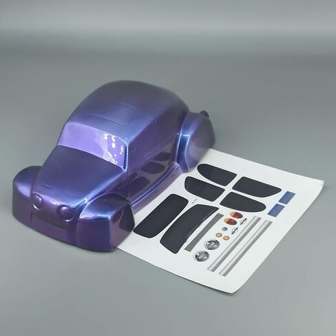 SANTAIZI 1/16 Scale Beetle Body Shell Replacement for MT and Short Course Car Width 130mm with Decal Sheet(STZ16TGBSL) in Kuwait