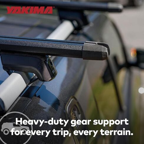 Yakima 78 Inch Lightweight Heavy Duty Aluminum HD Crossbar with Rubber Infill and T Slot Technology Compatible with Streamline Towers (Set of 2) in Kuwait