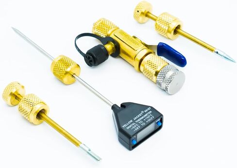 Yellow Jacket RealTorque 1/4" Core Removal Tool SuperHeat Thermometer Kit 69111 in Kuwait