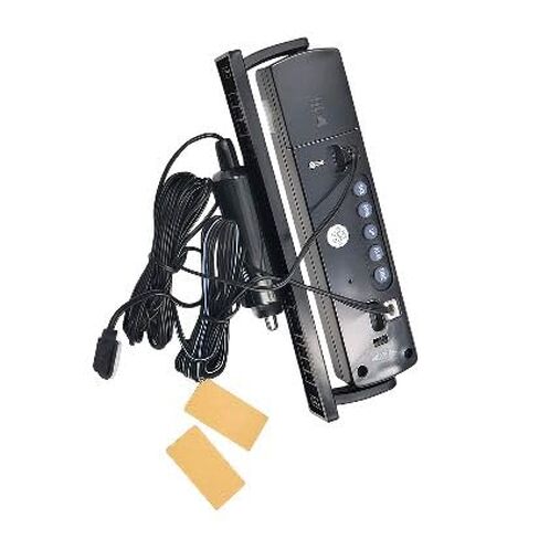 مراقب جهد السيارة مع ميزان حرارة داخلي/خارجي وساعة LCD - مقياس جهد درجة حرارة السيارة 12 فولت/24 فولت للشاحنة، البيك أب، سيارات الدفع الرباعي، الشاحنة، الجيب in Kuwait