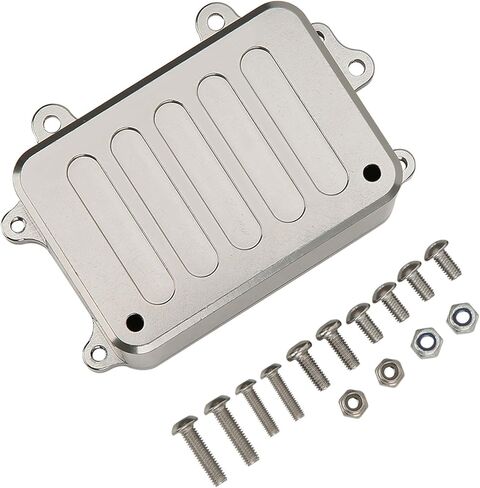 Metal Receiver Box ESC Box Upgrade Parts Fit for SCX10 /10 RC Crawler Car - Lightweight Design for Easy Installation in Kuwait