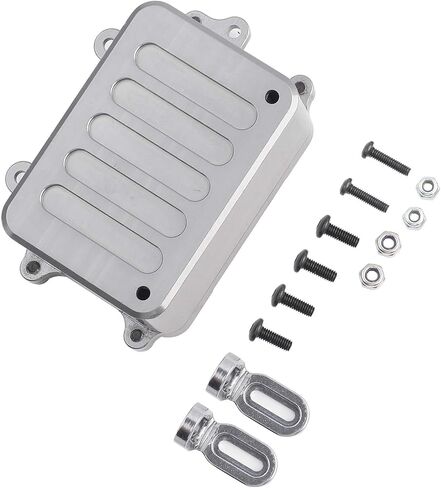 Metal Receiver Box ESC Box Upgrade Parts Fit for SCX10 /10 RC Crawler Car - Lightweight Design for Easy Installation in Kuwait