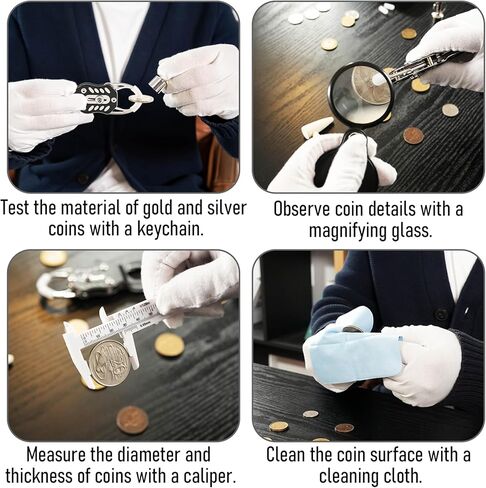 Moonzdudu Coin Ping Tester Kit – Pocket Pinger for Gold & Silver Coin Resonance Testing and Size Verification in Kuwait