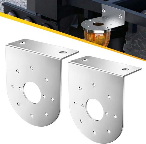 UNIONLUX Watermelon Light Bracket, 304 Stainless Steel L-Shape Holder Under Glow Frame Brackets Universal Watermelon Light Mount For Trucks Semi-Trucks Pickup, 2 Pack in Kuwait