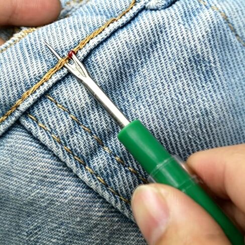 عبوة من قطعتين من Seam Ripper، مقابض بلاستيكية عشوائية ملونة مع شفرة خطاف حادة، أداة قطع الخيوط للخياطة المتقاطعة، والخياطة، والحرف اليدوية وإصلاح الملابس in Kuwait