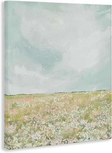 Stupell Industries 'Budding Field In Spring'، لوحة فنية قماشية، مقاس 24 × 30 بوصة، سهلة التعليق ومتينة، صُنعت في الولايات المتحدة الأمريكية، بواسطة Leah Straatsma in Kuwait
