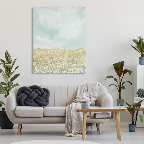 Stupell Industries 'Budding Field In Spring'، لوحة فنية قماشية، 36 × 48 بوصة، سهلة التعليق ومتينة، صنع في الولايات المتحدة الأمريكية، بواسطة ليا ستراتسما in Kuwait
