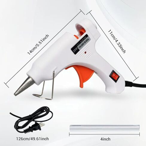 Larrycard Mini hot melt glue gun and stick set, 20W glue gun and 40 glue sticks, school crafts, DIY art and fast home repair in Kuwait