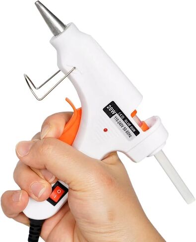 Larrycard Mini hot melt glue gun and stick set, 20W glue gun and 40 glue sticks, school crafts, DIY art and fast home repair in Kuwait
