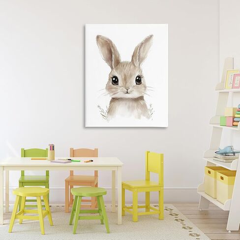 Stupell Industries 'Nursery Babies Bunny'، لوحة فنية قماشية، 30 × 40 بوصة، سهلة التعليق وقوية، صنع في الولايات المتحدة الأمريكية، بواسطة رامونا موردوك in Kuwait