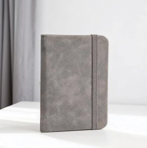 A7 Pocket Notebook Portable Waterproof PU Cover Mini Memo Notebook (Black) in Kuwait