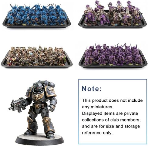 حقيبة تخزين مصغرة للعرض، سعة كبيرة 17 بوصة × 13.7 بوصة × 15.2 بوصة لـ Warhammer 40K، إطار من سبائك الألومنيوم وصواني فولاذية مكونة من 5 طبقات وأقفال مزدوجة، ونقل ألعاب اللوحة واستخدام الأحداث in Kuwait