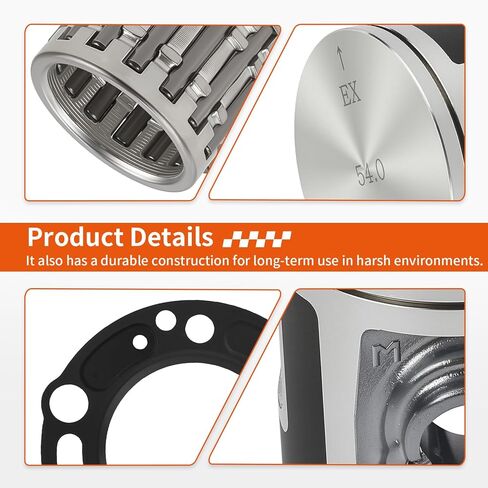 مجموعة Rubuild العلوية 54 مم STD B مكبس لهوندا CR125R 2003 2004 13110-KSR-A00 in Kuwait