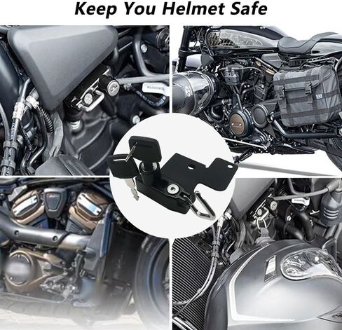 قفل الخوذة، خطاف تثبيت لخوذة الدراجة النارية من الألومنيوم لملحقات H-arley RH1250S Nightster RH 975 2021-2024 in Kuwait