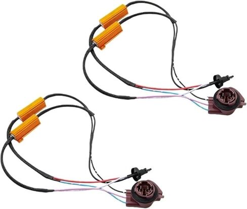 2pcs Automotive Error Bulb Resistor for 3157/4157 Models with Oxidation Resistant Aluminum Shell For Longevity H8WE in Kuwait