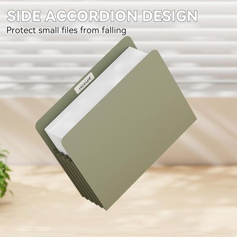 Plastic Expanding Accordion File Pockets,Extra Capacity,Expands 5.25",6 Pack File Pockets Letter Size,Straight-Cut Tab,Expandable Pockets,Accordion File Folder for Bulky Files,Pastel Color in Kuwait