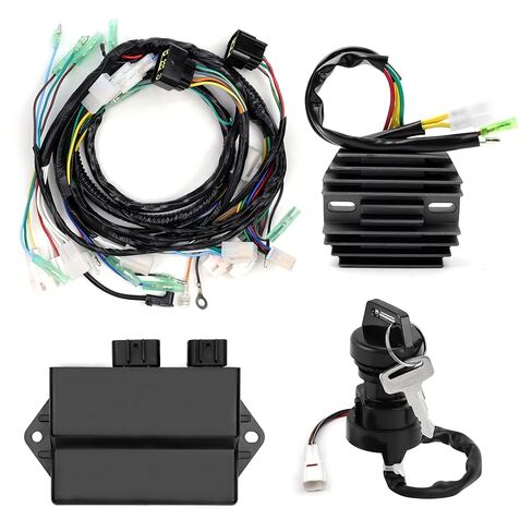 Rectifier Starter Relay Wire Harness Ignition Coil Handlebar Headlight Switch Ignition Key Switch CDI Box For Yamaha Warrior 350 YFM350 YFM350 1997-2001 4GB-82510-00-00 4BD-82510-00-00 3GD-82590-40-00 in Kuwait