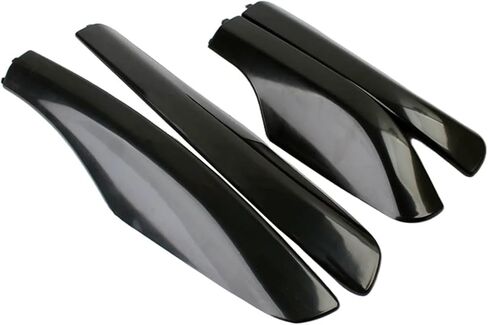 Black Roof Rack Leg Cover Roof Rack Bar Rail End Protection Cover Shell 4pcs Compatible For Toyota Fortuner AN50/AN60 Hilux SW4 2004-2015 in Kuwait