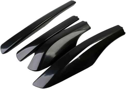 Black Roof Rack Leg Cover Roof Rack Bar Rail End Protection Cover Shell 4pcs Compatible For Toyota Fortuner AN50/AN60 Hilux SW4 2004-2015 in Kuwait