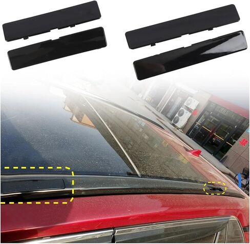 Compatible For Toyota RAV4 2019-2024 4pcs ABS Roof Rails Rack End Cover Shell Replace Car Accessories in Kuwait