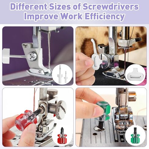 36 Pcs Sewing Machine Cleaning Kit Including Silicone Dense Hair Cleaning Brush, Tweezers, 2-Headed Brush, Screwdriver, Seam Rippers for Repair Clean Sewing Machine Repair Tools-Coldairsoap in Kuwait