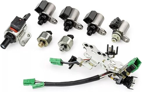 متوافق مع قطع غيار سيارات نيسان دودج JF011E RE0F10A CVT مجموعة صمامات الملف اللولبي لنقل الحركة مكونة من 8 قطع أدوات ملحقات السيارات in Kuwait