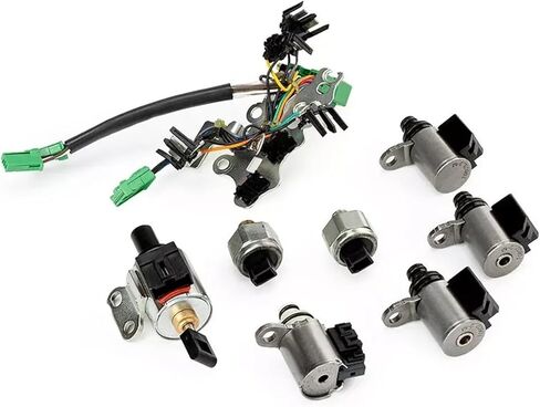 متوافق مع قطع غيار سيارات نيسان دودج JF011E RE0F10A CVT مجموعة صمامات الملف اللولبي لنقل الحركة مكونة من 8 قطع أدوات ملحقات السيارات in Kuwait