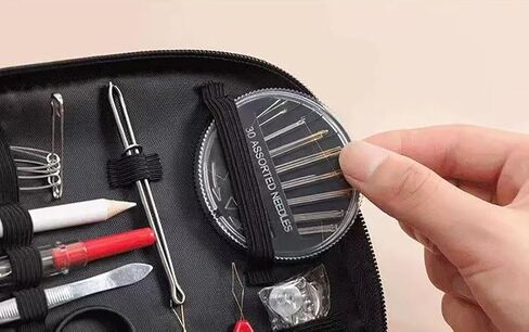 Sewing Kit for Adults,131Pcs Professional Sewing Supplies Accessories with Tailor Scissors,Premium Sewing Supplies Set 30 Needles,Yarn Snips and More for Travel Home Beginners (131) in Kuwait