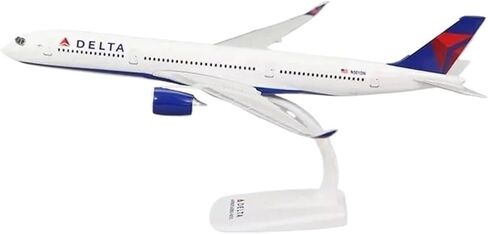 Miniature Scale 1 200 for Delta A350-900 A350 Airlines Plastic Resin Assembly Aircraft Model Toy with Bracket Flying Toy Game Kits in Kuwait