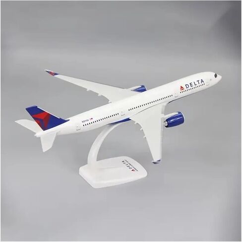 Miniature Scale 1 200 for Delta A350-900 A350 Airlines Plastic Resin Assembly Aircraft Model Toy with Bracket Flying Toy Game Kits in Kuwait