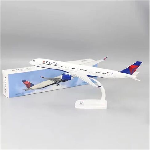 Miniature Scale 1 200 for Delta A350-900 A350 Airlines Plastic Resin Assembly Aircraft Model Toy with Bracket Flying Toy Game Kits in Kuwait