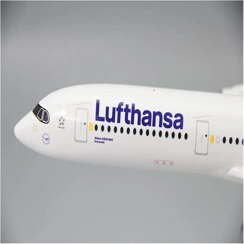 Miniature Scale 1 200 for Lufthansa A350-900 Painted Airplane Aviation Model Toys Plastic ABS Assembled Aircraft Flying Toy Game Kits in Kuwait