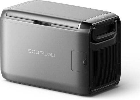 EF ECOFLOW GLACIER Classic 55L Portable Fridge Freezer with Battery, 39H Cooling Car Refrigerator, Battery Powered with App Control, 6 Charging Options, Fast&Quiet Electric Cooler for Camping, RV in Kuwait