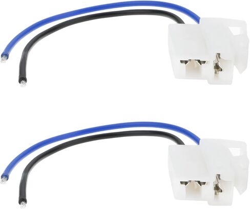 SING F LTD 2Pcs Electric Cooling Fan 2-Terminal Pigtail Plug Connector for Automotive Cooling Fans 18AWG Wire Harness in Kuwait