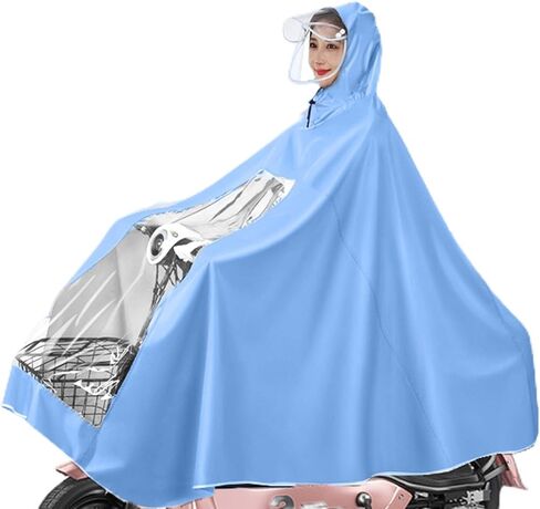دراجة نارية كهربائية من جينوكو، رأس مطر ممتد لكامل الجسم لركوب الدراجات البخارية، مادة أكسفورد قابلة للغسل (XXXL) in Kuwait