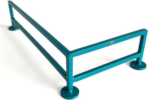 Teak Tuning L-Shaped Fingerboard Rail, 11" - Custom Designed and Made in USA - Premium Solid Steel Construction, Glossy Powder Coated Finish in Teak Teal in Kuwait