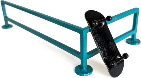 Teak Tuning L-Shaped Fingerboard Rail, 11" - Custom Designed and Made in USA - Premium Solid Steel Construction, Glossy Powder Coated Finish in Teak Teal in Kuwait