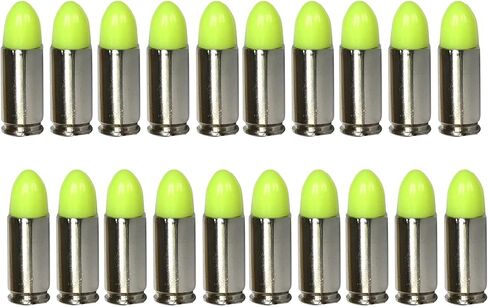 ST Action Pro 9mm Dummy Rounds –20 Pack Inert Training Ammunition for Dry Fire, Malfunction Drills & Classroom Use – Nickel Casing, UV Reactive, Veteran-Owned, Assembled in USA – Safe & Reusable in Kuwait