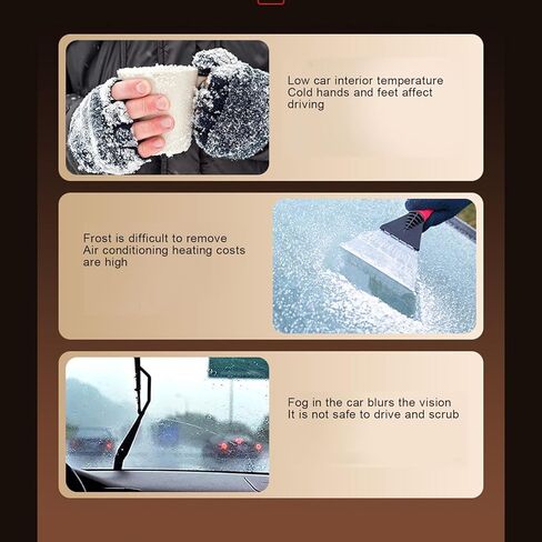 Car Heater Defroster 200W Multi Functions Air Purification Quiet Operation for Safe Driving Winter Driving in Kuwait