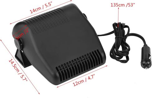 Zerodis Car Defroster 12V Portable Car Heater and Cooling Fan 2 in 1 Ceramic Windshield Defroster Demister for Quick Heating Technology Gps Safety in Kuwait