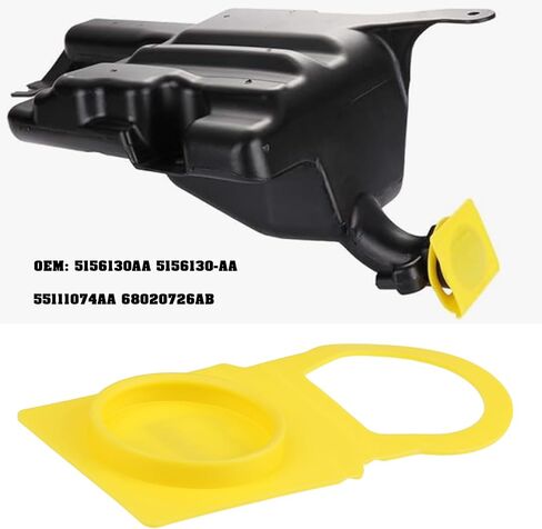 2X Engine Coolant Reservoir Cap 5156130AA 55111074AA Compatible with Mopar 2007-2023 in Kuwait