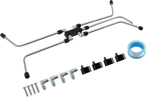 maXpeedingrods LS Coolant Crossover Steam Vent Kit, AN4 Fuel Brake Line LS Stainless Steam Port Kit for LS1 LS2 LS3 LS6 LS7 LS9 LSX in Kuwait