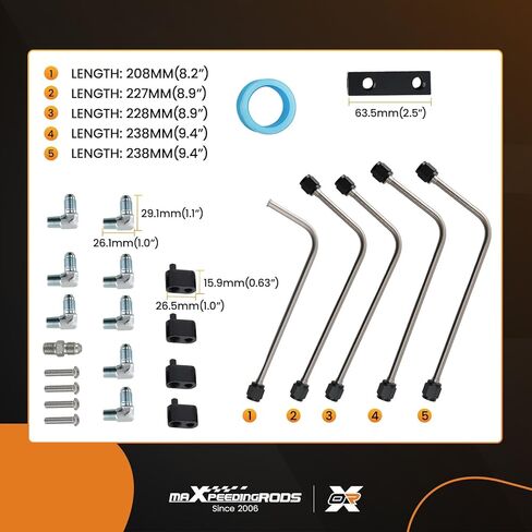 maXpeedingrods LS Coolant Crossover Steam Vent Kit, AN4 Fuel Brake Line LS Stainless Steam Port Kit for LS1 LS2 LS3 LS6 LS7 LS9 LSX in Kuwait
