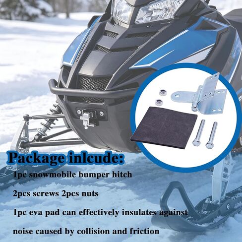 وصلة سحب ممتص الصدمات على الجليد 12-101، متوافقة مع Polaris Arctic Cat Yamaha، وصلة سحب شديدة التحمل مع براغي تثبيت وصواميل ووسادة EVA مضادة للاهتزاز in Kuwait